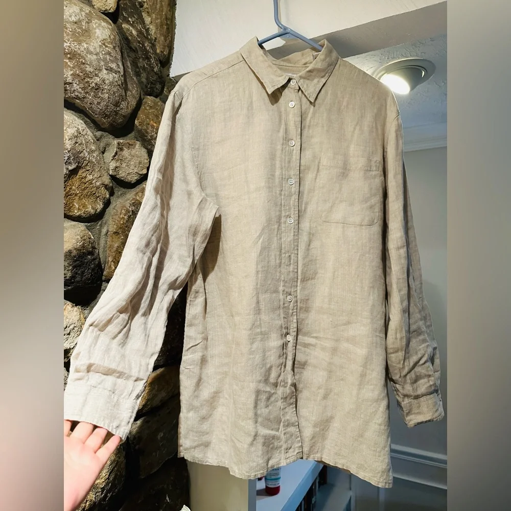 Valerie Steven pure 100% linen shirt. Size L. Excellent condition.